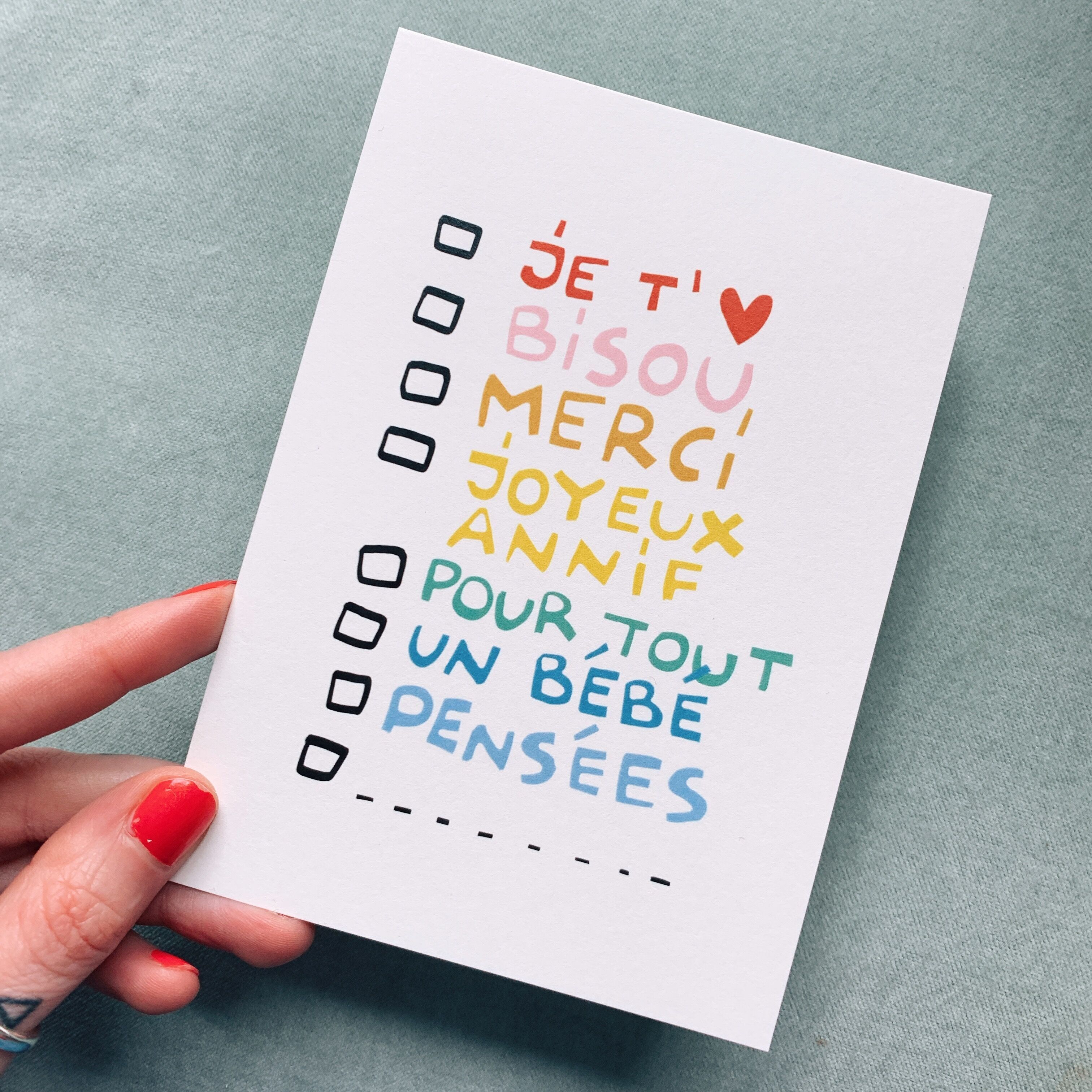 cartolina Scelta multipla