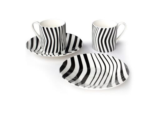 Espresso set, Optical Art