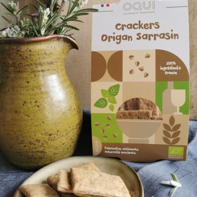 NOUVEAUTÉ ! Crackers Bio Origan Sarrasin - Sachet de 110g