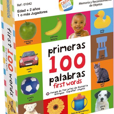 JUEGO DE ACTIVIDAD BILINGÜE ESPAÑOL-INGLES, MIS PRIMERAS 100 PALABRAS