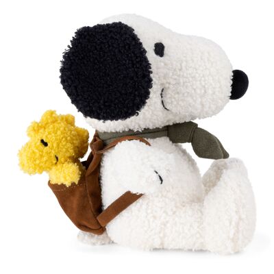 SNOOPY - Peluche Snoopy con Woodstock en la mochila - 20 cm - %