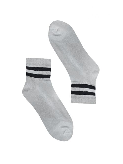 Socks Stripes Black Sportive
