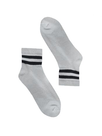 Chaussettes Rayures Noir Sportive 1