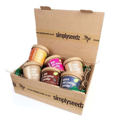 Boîte d'assortiment de pots de porridge Simplyseedz