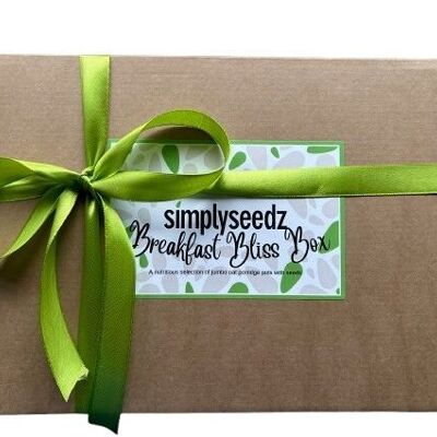 Simplyseedz Jumbo Oat Porridge with seeds Assortment Pack 6 x 60g Pots Gift Box (Breakfast Bliss Box)