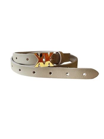 Ceinture en Cuir Or PBK 2