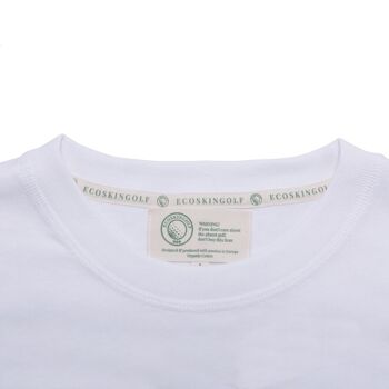 T-shirt manches courtes blanc imprimé unisexe Geisha Kids en 100% coton biologique de 230grs 3