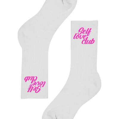 Chaussettes Roses Self Love Club Sportive
