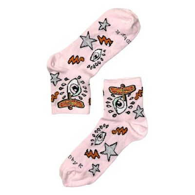 Socken Libelle Orange Dolly Eye