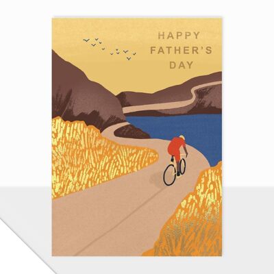 Tarjeta del Día del Padre - Colección Spectrum - Ciclista