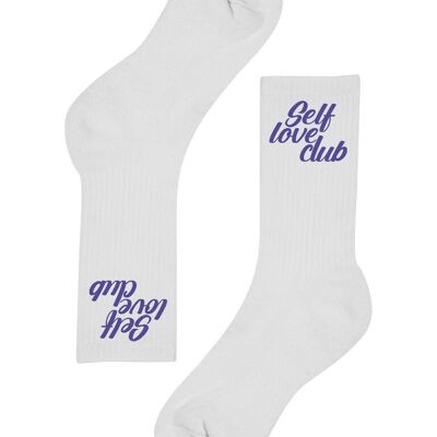 Chaussettes Violettes Self Love Club Sportive