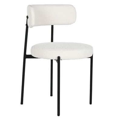 SEDIA METALLO POLIESTERE 53X48X79 BIANCO LOOP MB212044