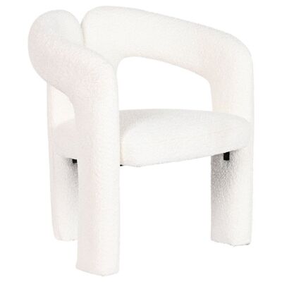 METAL POLYESTER CHAIR 67X67X77 WHITE LOOP MB212037