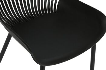 CHAISE MÉTAL PP 57,5X50,5X81 NOIR MB211969 5