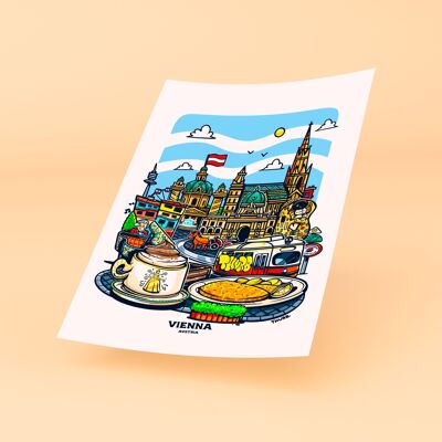 Póster Ciudad de Viena