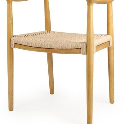 ELM FIBER CHAIR 50X42X76 LIGHT BROWN MB213107