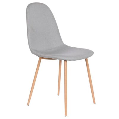 IRON POLYESTER CHAIR 44X51.5X90.5 SIMIL WOOD MB208517