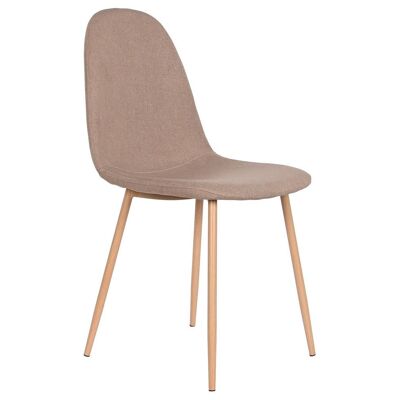 IRON POLYESTER CHAIR 44X51.5X90.5 SIMIL WOOD MB208519