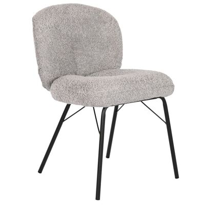 POLYESTER METAL CHAIR 52X60X78 GRAY MB210780