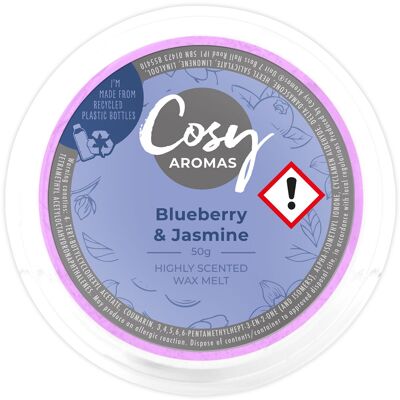 Myrtille et jasmin (50g de cire fondue)