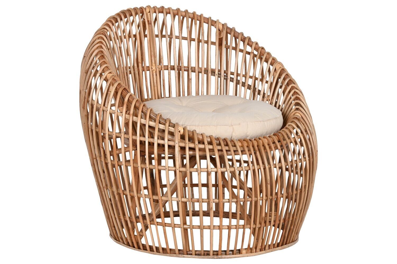 BAMBOO RATAN CHAIR 70X70X74 NATURAL MB212473