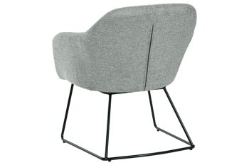 FAUTEUIL METAL LIN 63X64X70 VERT MENTHE MB209907 6