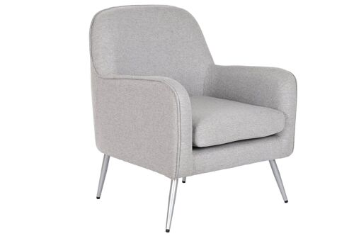 SILLON POLIESTER 71X68X81 GRIS MB210586