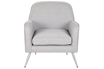 FAUTEUIL POLYESTER 71X68X81 GRIS MB210586 6