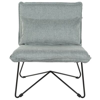 FAUTEUIL METAL POLYESTER 66X78X75 AVEC COUSSIN MB209905