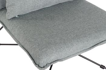 FAUTEUIL METAL POLYESTER 66X78X75 AVEC COUSSIN MB209905 2