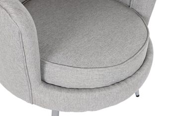 FAUTEUIL METAL POLYESTER 80X75X86 GRIS MB210576 2