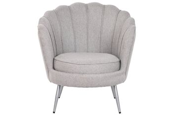 FAUTEUIL METAL POLYESTER 80X75X86 GRIS MB210576 6