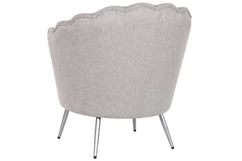 FAUTEUIL METAL POLYESTER 80X75X86 GRIS MB210576 7