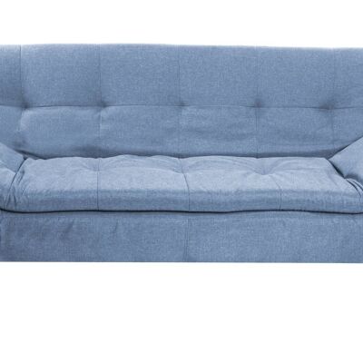 CANAPÉ LIT POLYESTER BOIS 180X85X83 BLEU CIEL MB207867