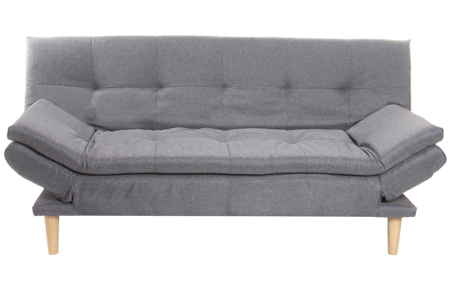 DIVANO LETTO POLIESTERE LEGNO 180X85X83 GRIGIO MB207865