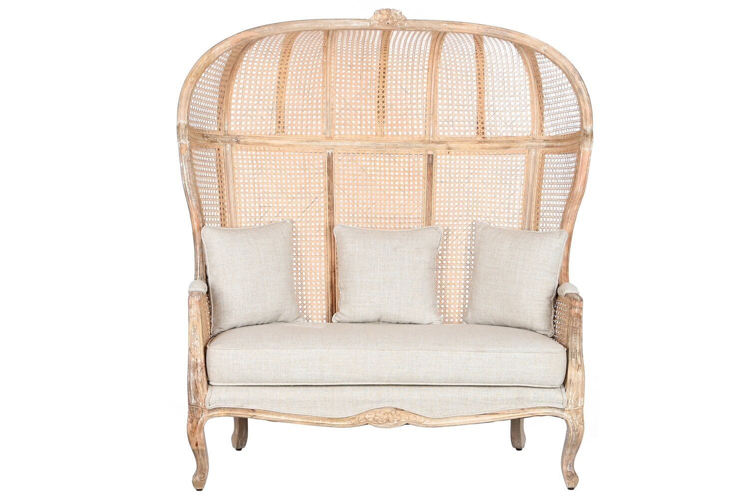 ENEA DIVANO IN LEGNO 125X58X155 COTONE NATURALE MB208798