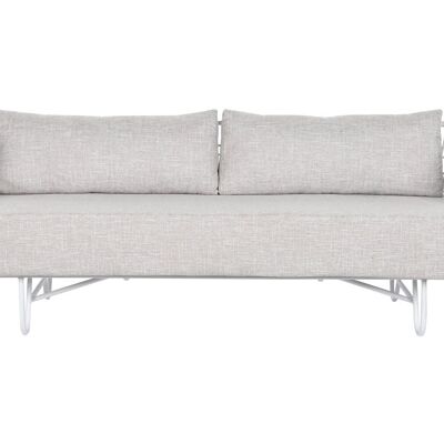 SOFA METAL POLIESTER 180X66X66 BLANCO MB209871