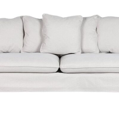 POLYESTER SOFA 196X85X75 BEIGE MB211732