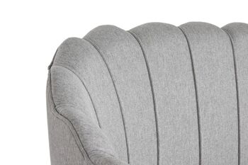 CANAPÉ MÉTAL POLYESTER 130X77X83 GRIS MB210575 3