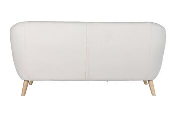 CANAPÉ POLYESTER HÉVÉA 172X82X82 3 PLACES CRÈME MB202969 8