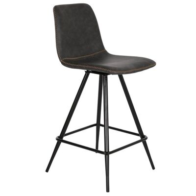 PU METAL STOOL 41X50X93 DARK GRAY MB208350