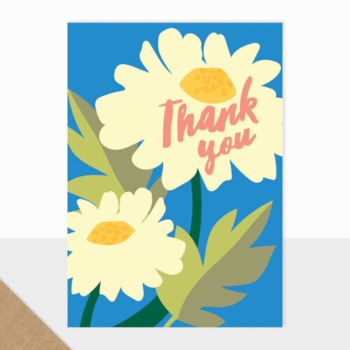 Bloom Collection - Thank You Card - Thanks - Daisy