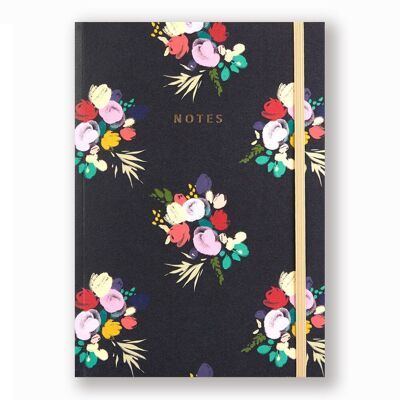 Dark Floral Notebook - Notebook Dark Floral
