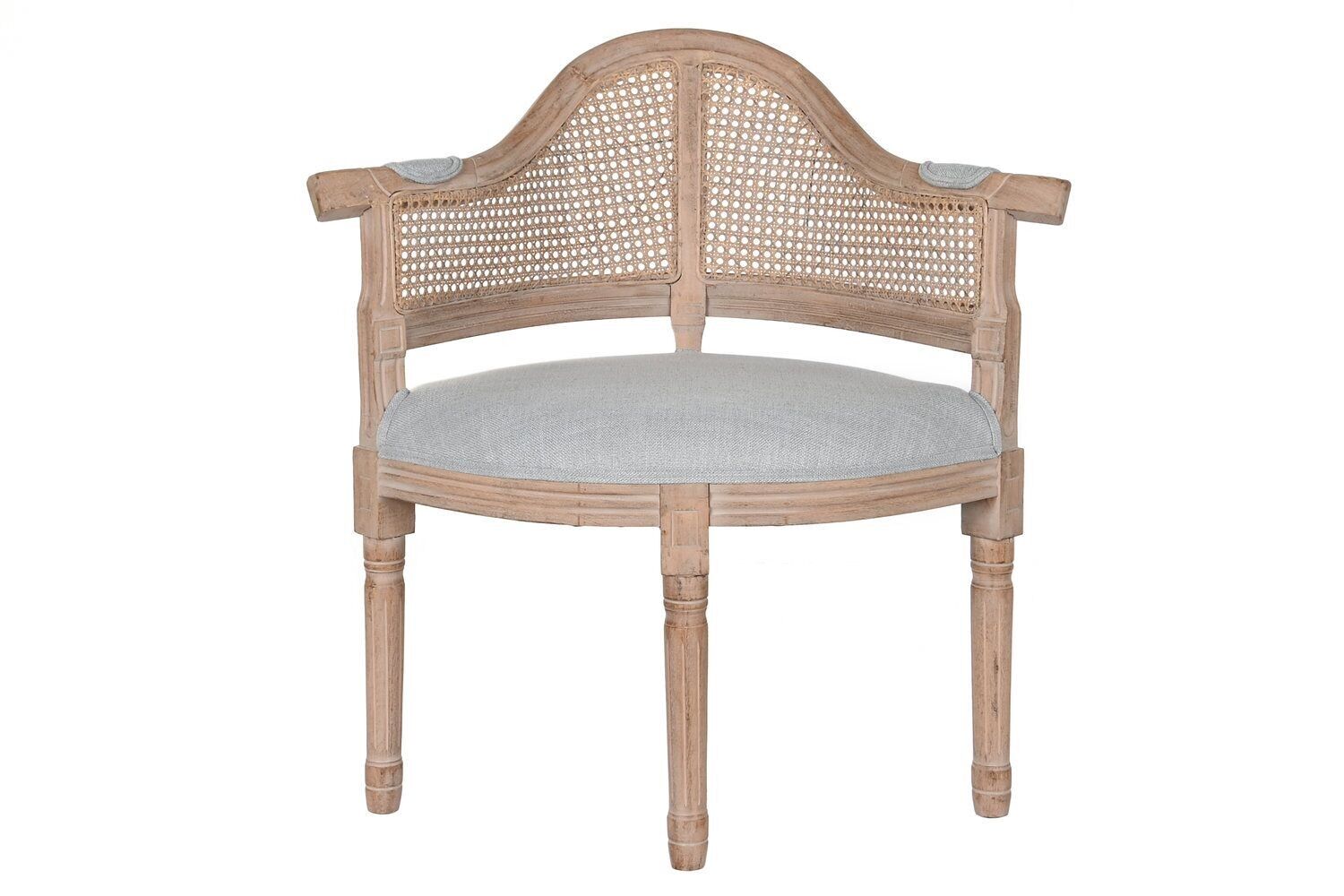 POLTRONA IN ABETE POLIESTERE 67X51X85 GRIGIO CHIARO MB203391