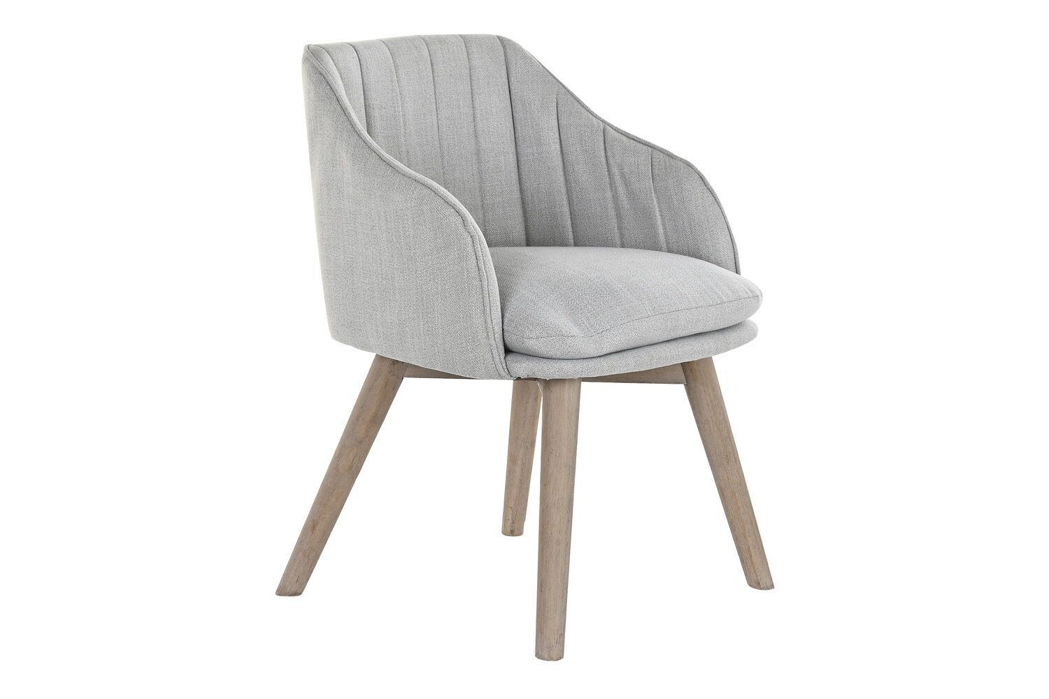 POLTRONA IN GOMMA VELLUTO 56X55X74 GRIGIO CHIARO MB188008