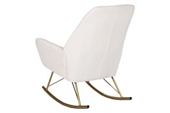 CHAISE À BASCULE MÉTAL POLYESTER 73X75X97 MOUTON MB211340 7