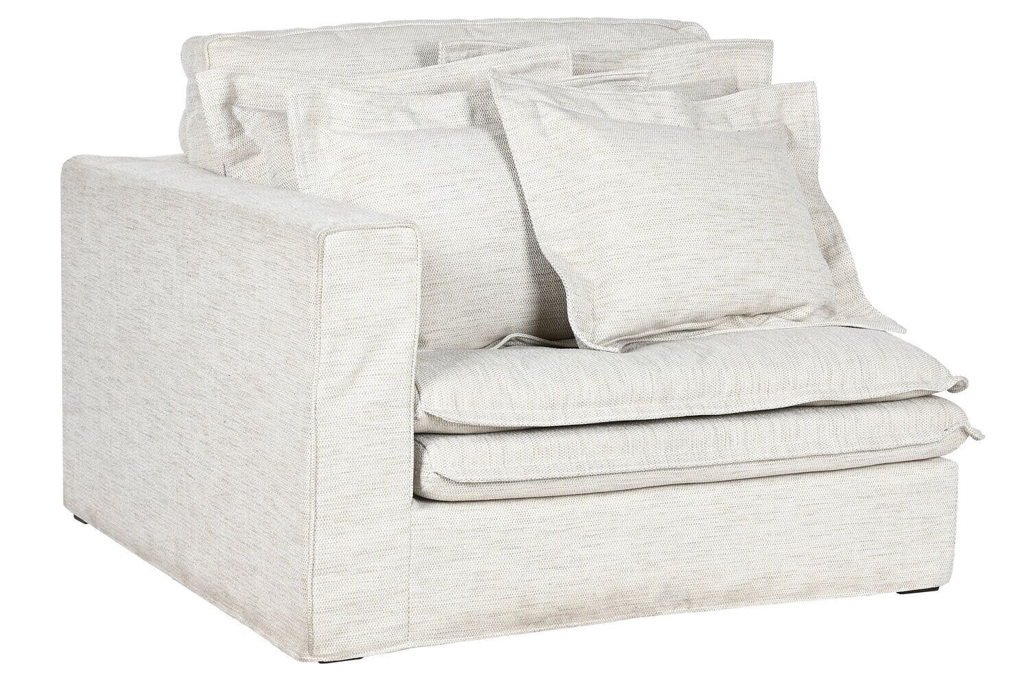 MODULO DIVANO SINISTRA/DESTRA POLIESTERE 120X120X95 2 CUSCINI MB213706