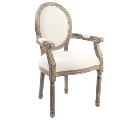 LINEN FIR CHAIR 56X46X96 BEIGE MB139140