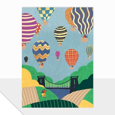 Blank Card - Spectrum Collection - Hot air Balloon