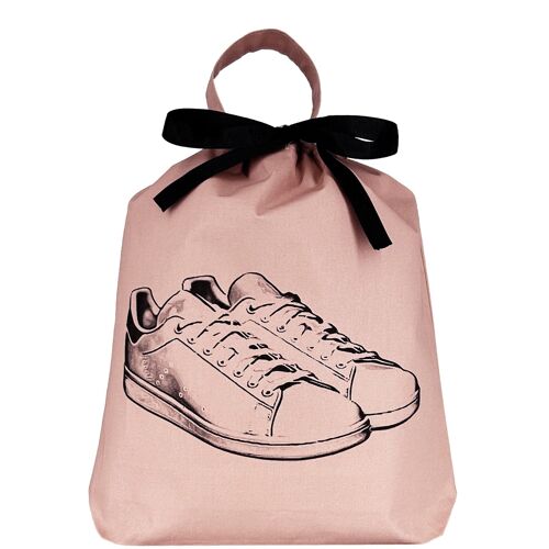Tennis Sneaker Shoe Bag, Pink/Blush